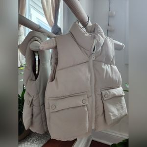 Zara Kids - Puffer Vest - Cream - 18-24 months